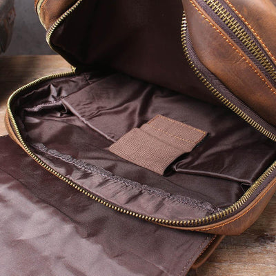 Biefeld™ - Brauner Lederrucksack
