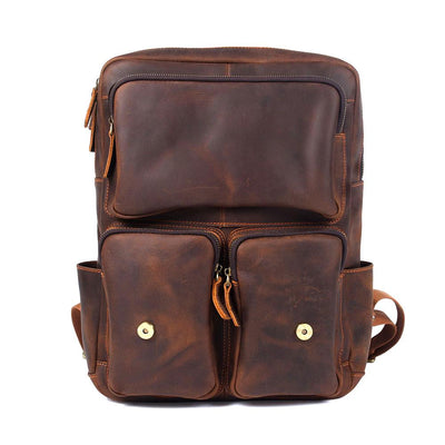 Biefeld™ - Brauner Lederrucksack
