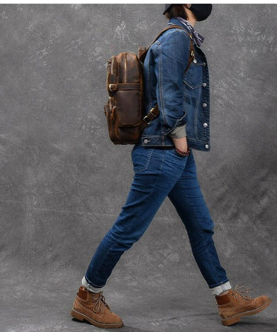 Basel™ - Brauner Lederrucksack