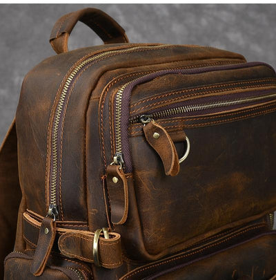 Basel™ - Brauner Lederrucksack