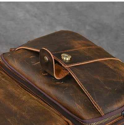 Basel™ - Brauner Lederrucksack
