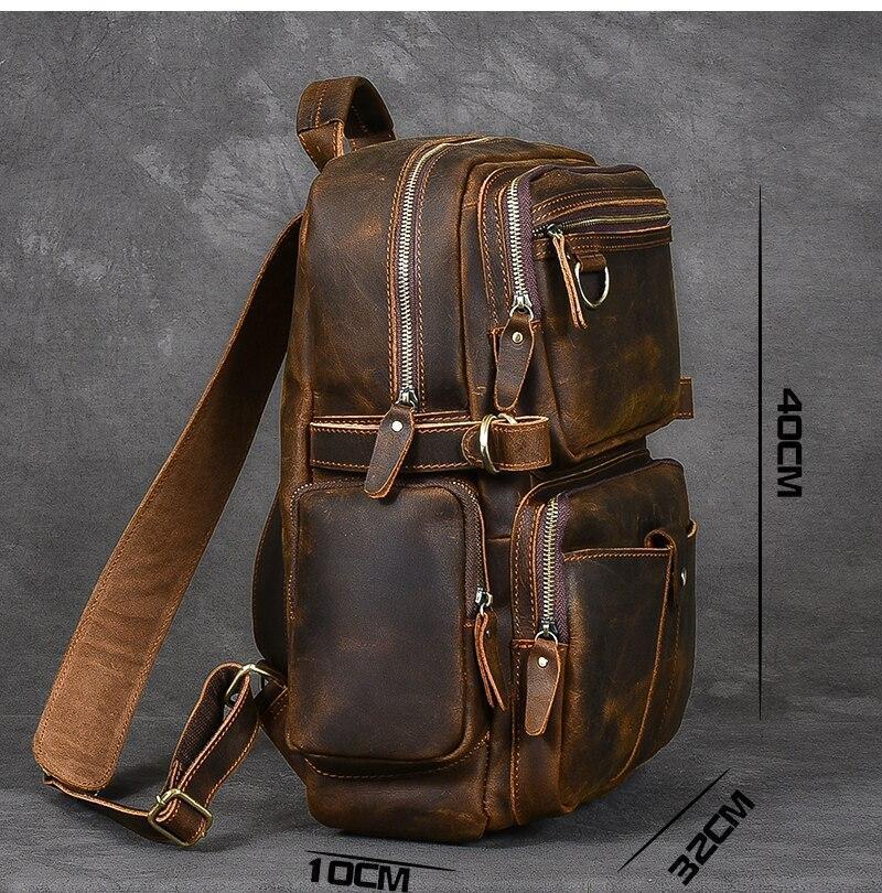 Basel™ - Brauner Lederrucksack