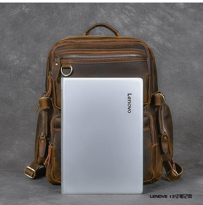 Basel™ - Brauner Lederrucksack