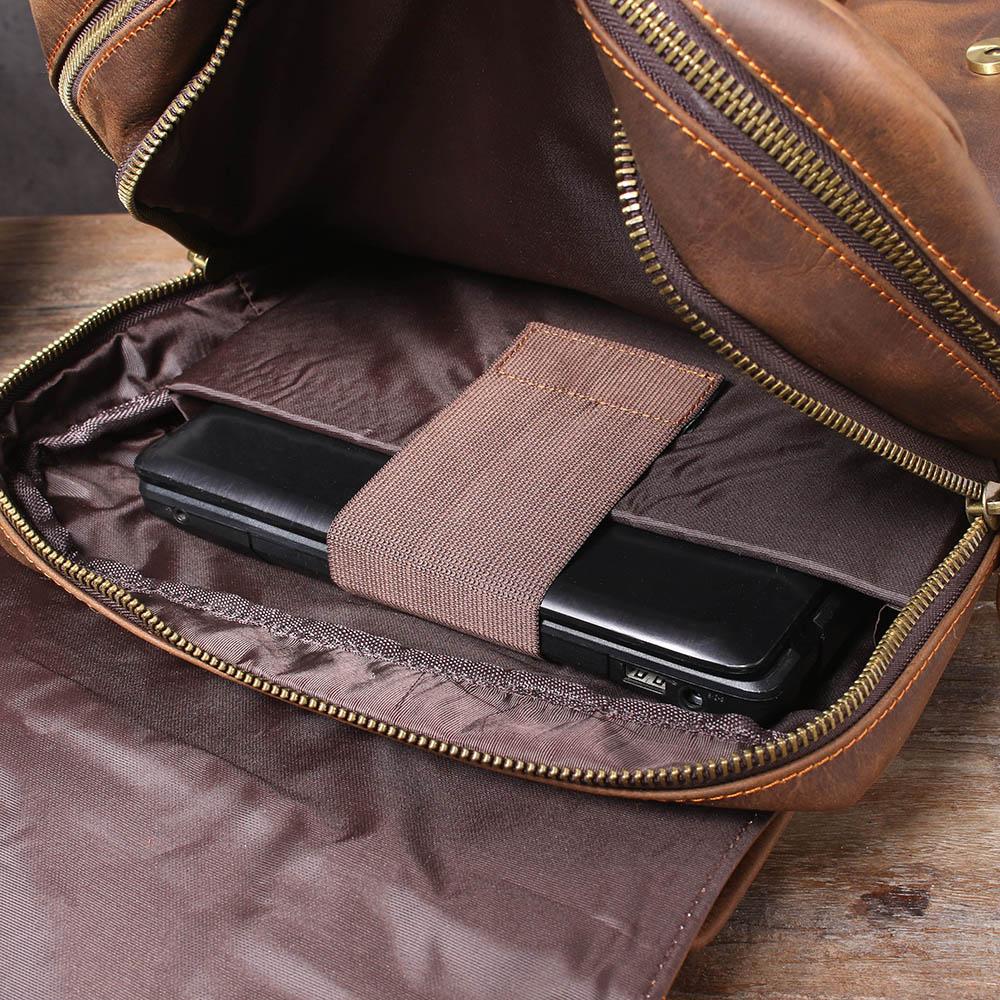 Biefeld™ - Brauner Lederrucksack