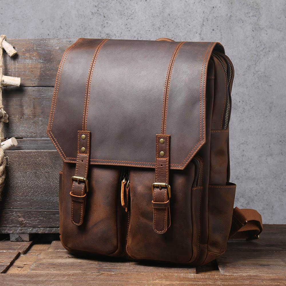 Biefeld™ - Brauner Lederrucksack