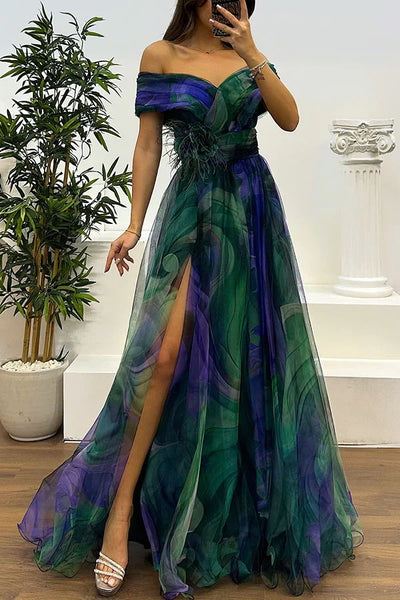 Sophia™ - Atemberaubendes schulterfreies Maxikleid