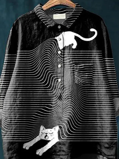 Coco™ - Katzen-Kunst-Shirt