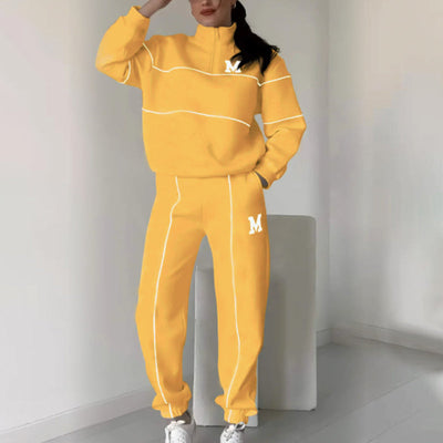 Jade - Leinen Casual Hoodie Set 2-teilig