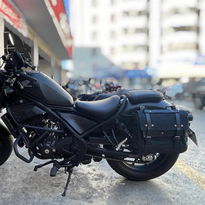 Motorradsatteltasche aus Segeltuch | SEATTLE