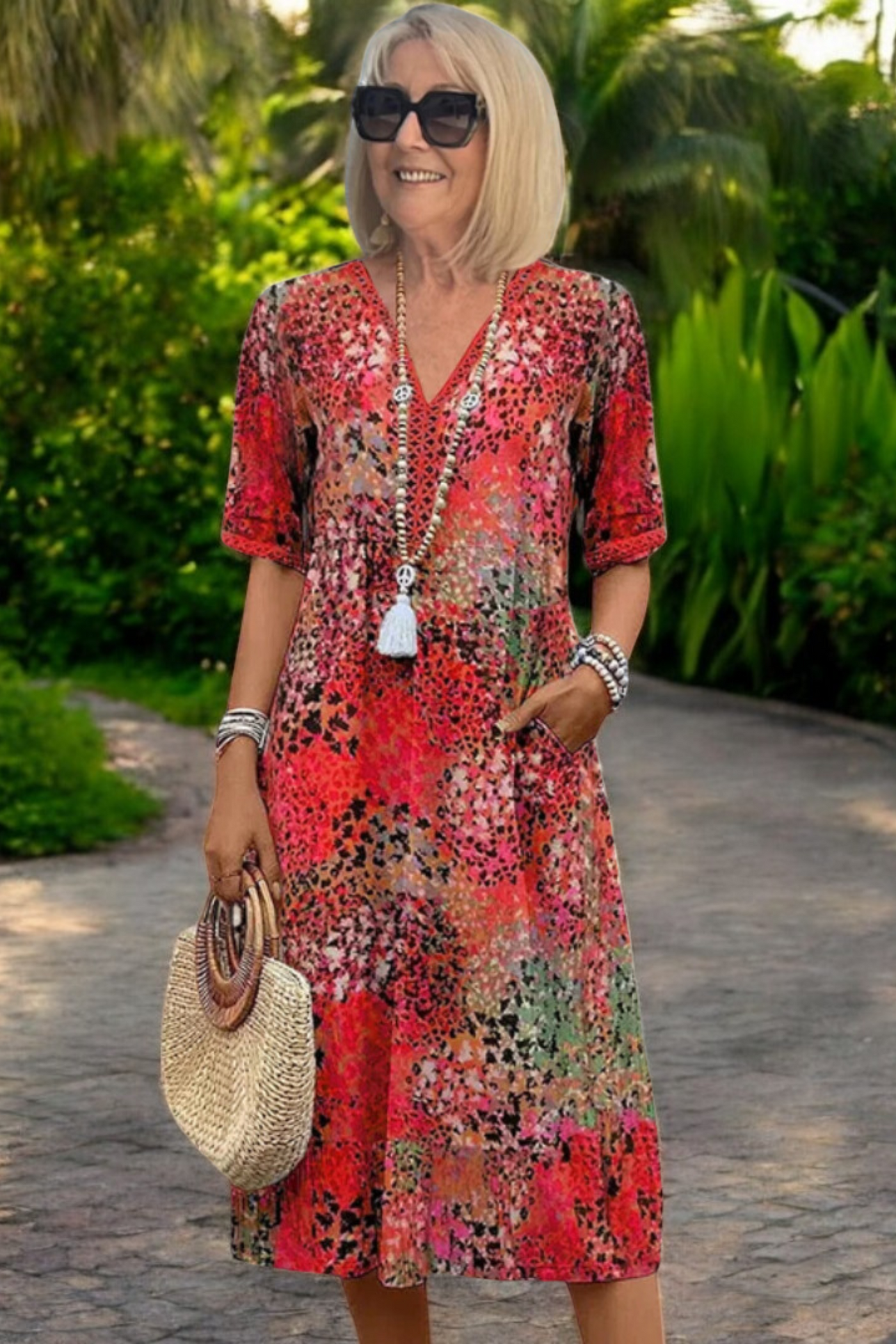 Vanessa™ - Fließendes Boho-Kleid