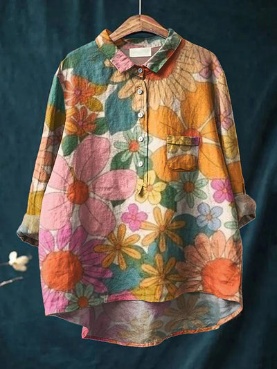 Layla™ - Blumenkunst-Shirt