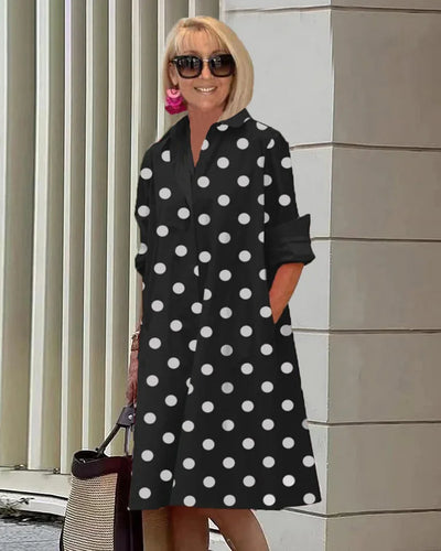 Clara™ - Elegantes Polka Dot Sommerkleid