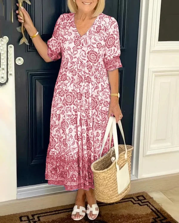 Chloé™  - Kleid mit Blumenprint und Overlay