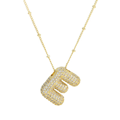 Karoline™ - Diamond Bubble Letter Halskette