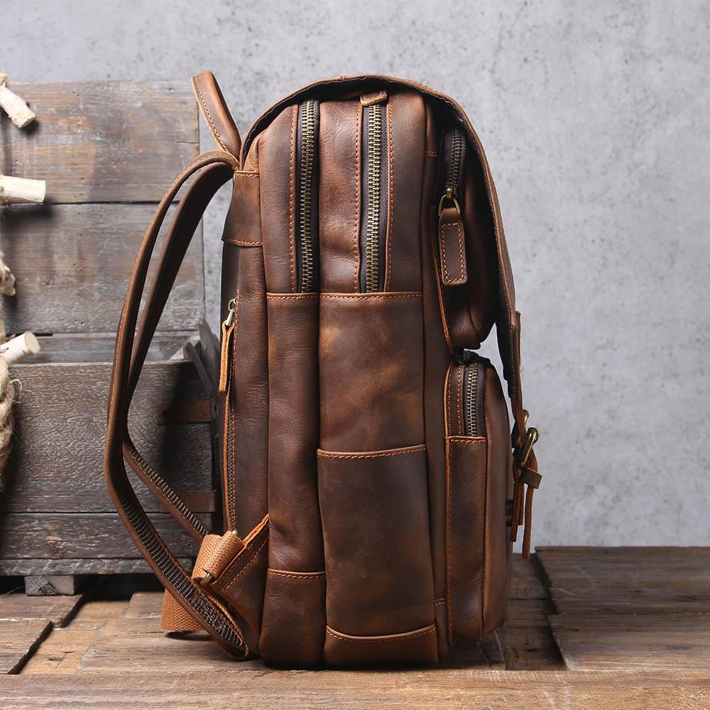 Biefeld™ - Brauner Lederrucksack