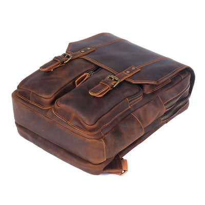 Biefeld™ - Brauner Lederrucksack