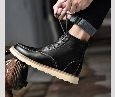 Holger™ - Lässige Lederstiefel | +6CM +8CM +10CM