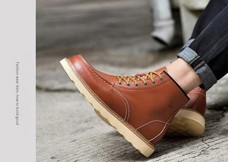Holger™ - Lässige Lederstiefel | +6CM +8CM +10CM