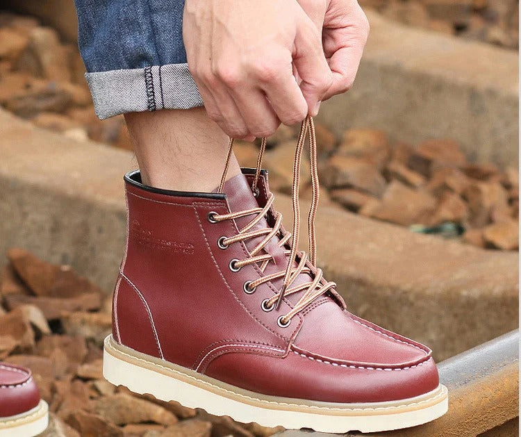 Holger™ - Lässige Lederstiefel | +6CM +8CM +10CM