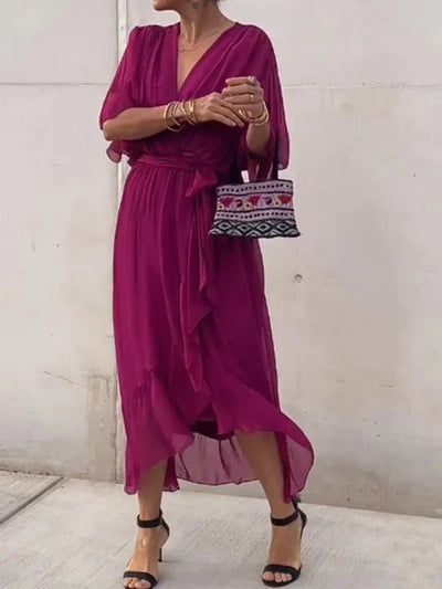 Esperance™ - Chiffonkleid mit V-Ausschnitt