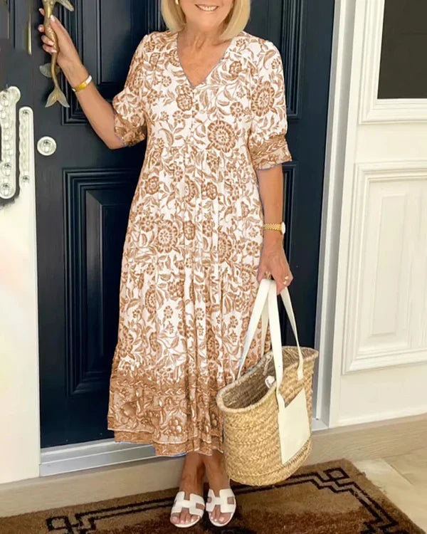 Chloé™  - Kleid mit Blumenprint und Overlay