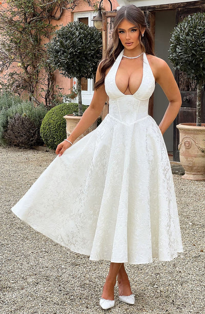Sophia™ - Halter Ärmelloses Midikleid