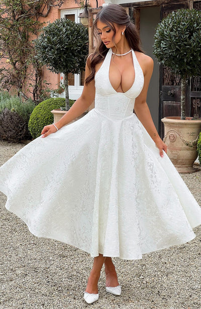 Sophia™ - Halter Ärmelloses Midikleid