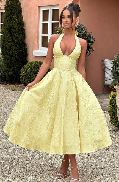 Sophia™ - Halter Ärmelloses Midikleid