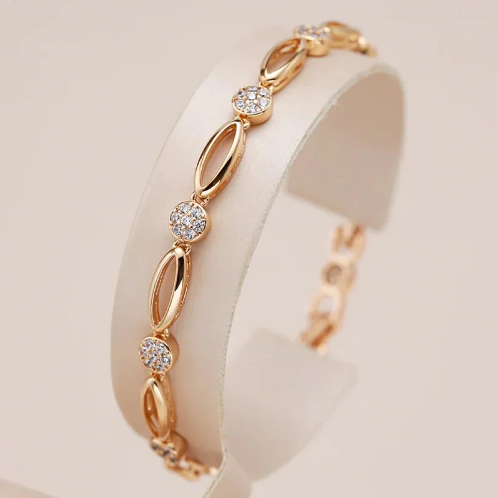 Kylie – Elegant Golden Zirconia Bracelet