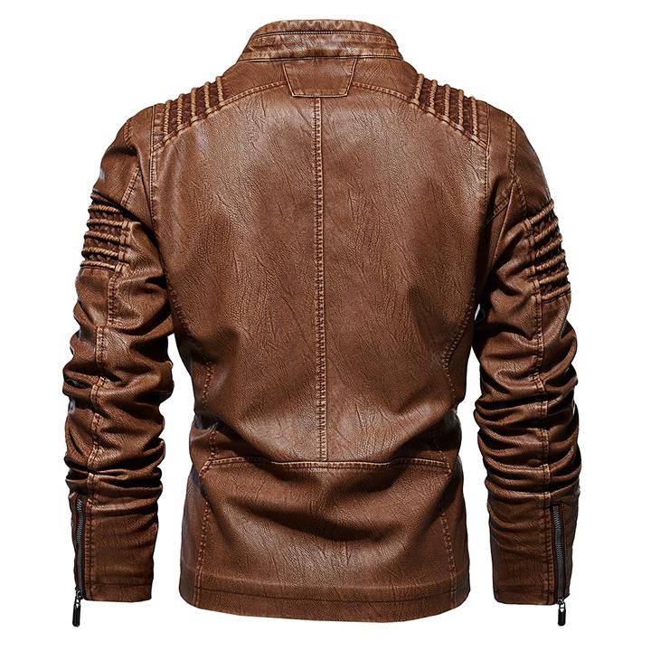 Marion™ - Braun Lederjacke
