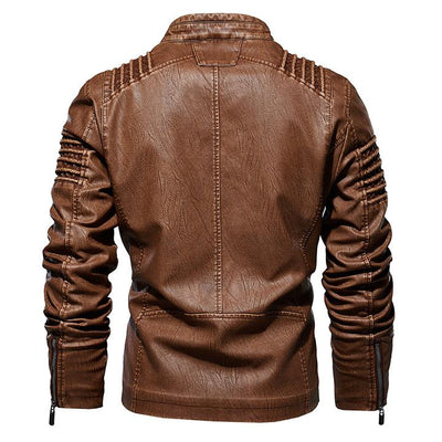 Marion™ - Braun Lederjacke