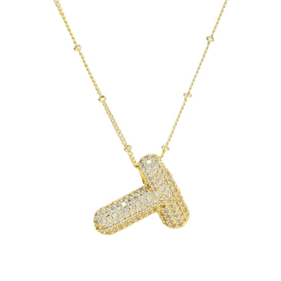 Karoline™ - Diamond Bubble Letter Halskette
