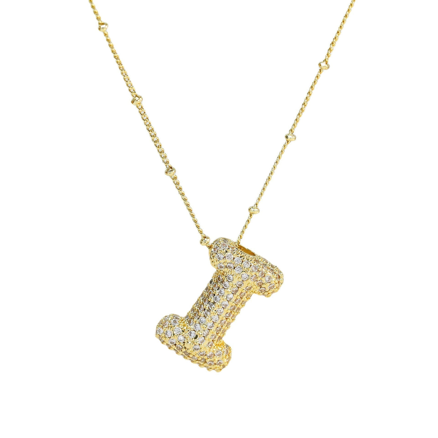 Karoline™ - Diamond Bubble Letter Halskette
