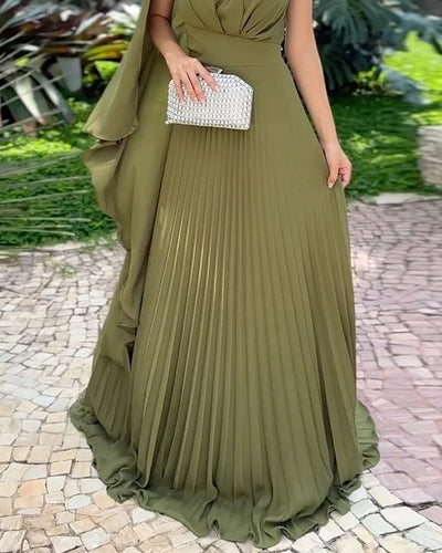 Johanna™ - Ein-Schulter-Plissee-Kleid