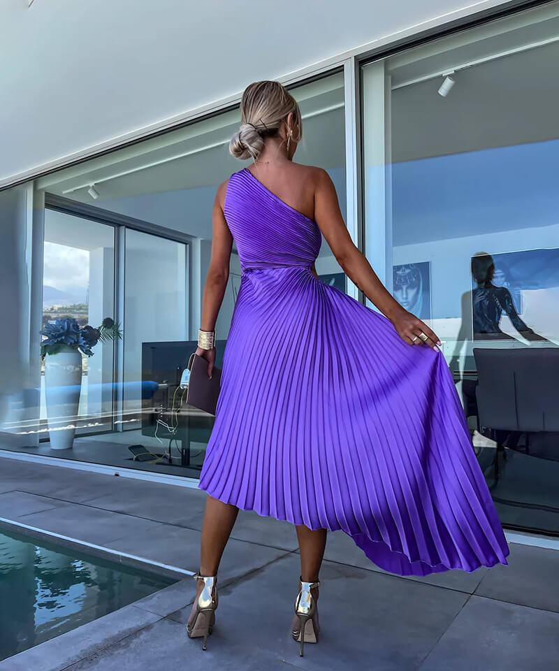 Lotta™ - Elegantes Midikleid mit einer Schulter