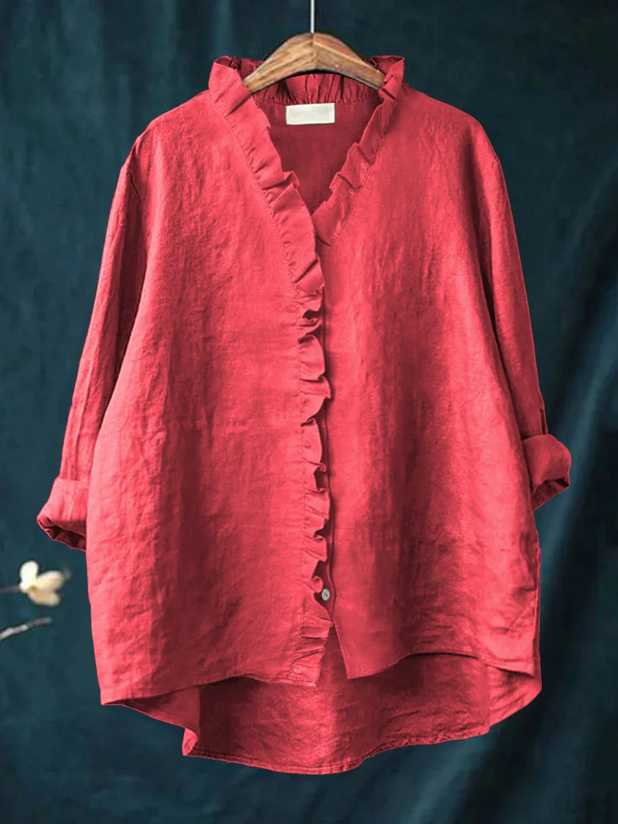 Tifannie™ - Bluse mit Rüschenkante
