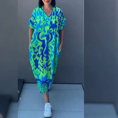 Elena - Elegantes Blumenkleid