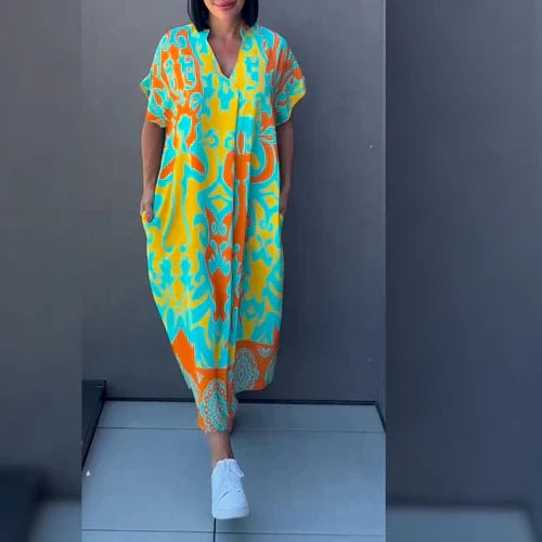 Elena - Elegantes Blumenkleid