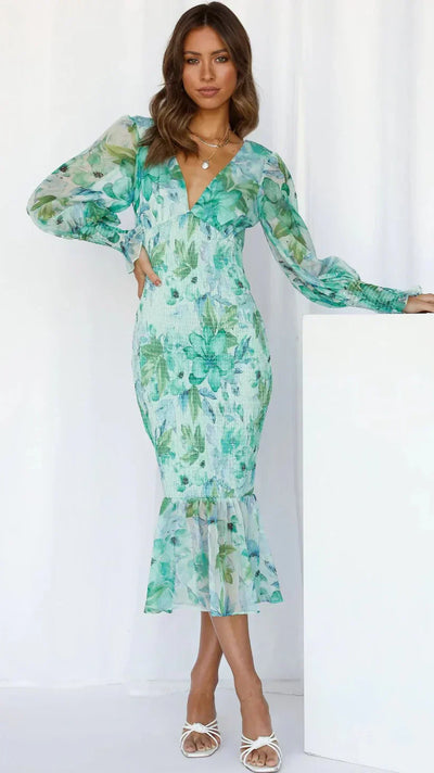Hanna™ - Atemberaubendes Blumenkleid