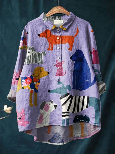 Chloe™ - Hunde-Kunst-Shirt