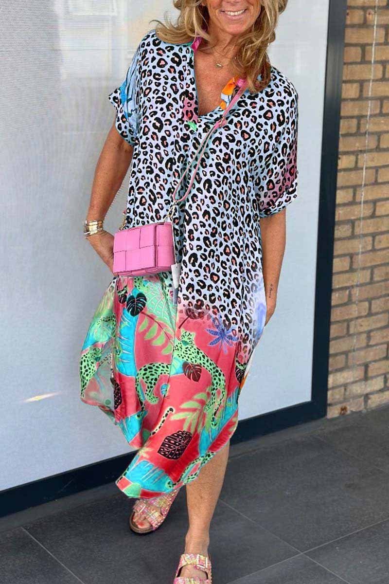 Amanda™ - Lässiges Leopardenkleid
