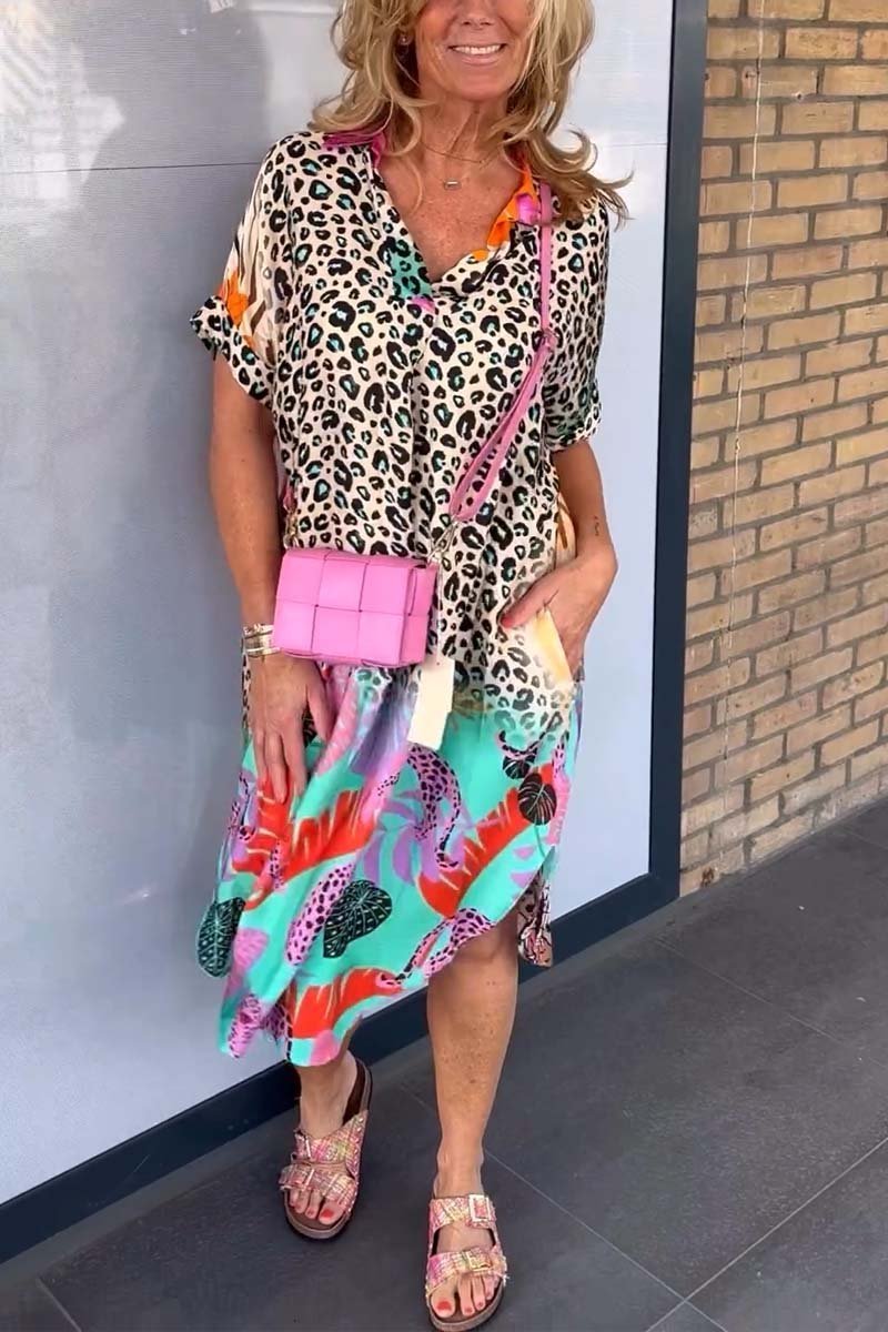 Amanda™ - Lässiges Leopardenkleid