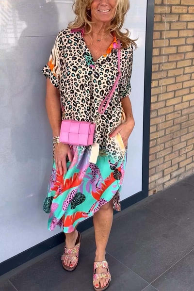 Amanda™ - Lässiges Leopardenkleid