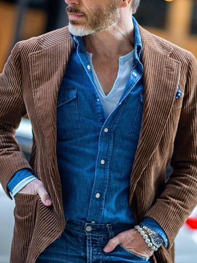Lässiger Blazer aus Kord