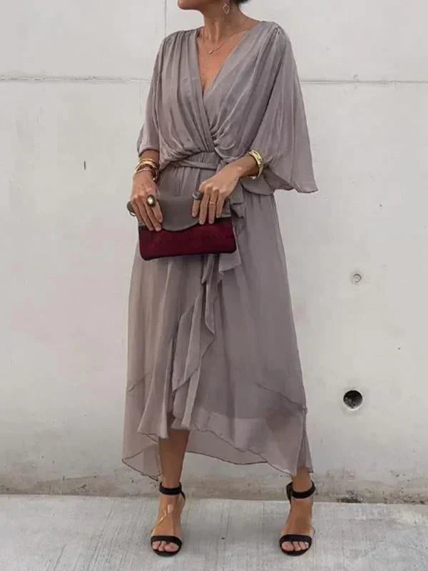 Esperance™ - Chiffonkleid mit V-Ausschnitt