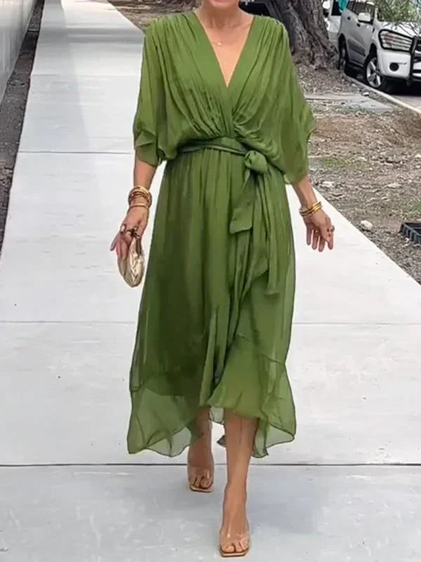 Esperance™ - Chiffonkleid mit V-Ausschnitt