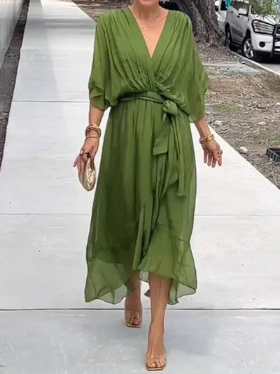 Esperance™ - Chiffonkleid mit V-Ausschnitt