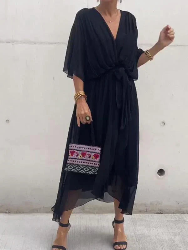 Esperance™ - Chiffonkleid mit V-Ausschnitt