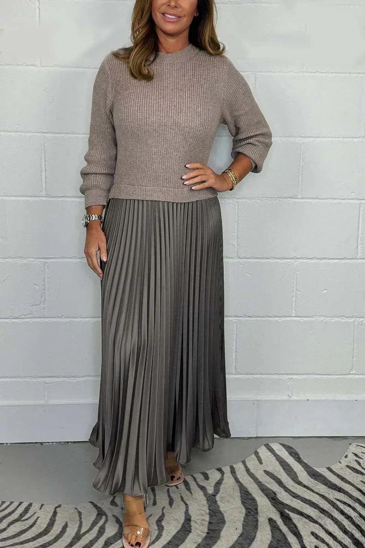 Claire™ - Elegantes 2-in-1 Pulloverkleid