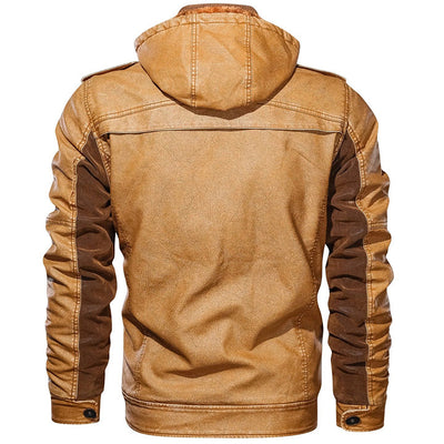 Titan™ - Orange Lederjacke